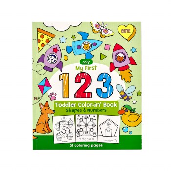 123: Shapes and Numbers Toddler Coloring Book