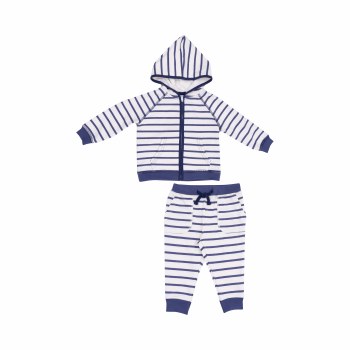 Jogger Set Navy Stripe 4T