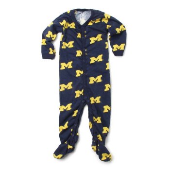Michigan Footie PJ 3-6m