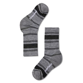 Hike Stripe Light Crew Gray Large