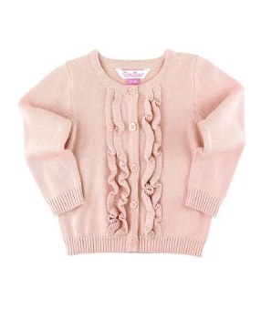 Pink Ruffled Cardigan 8