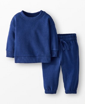 Top and Pant Set Navy 18-24m