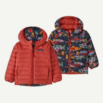 Down Sweater Hoody Salmon 2T