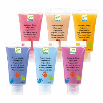 6 Finger Paint Tubes Sweet