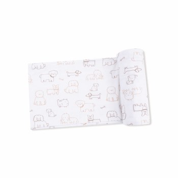 Swaddle Blanket Neutral Pups