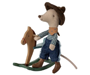 Cowboy Mouse Rocking Horse