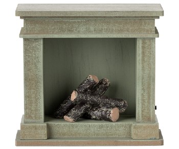 Fireplace Dusty Green