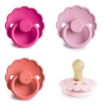 Pacifier Pack Rosy 6-18m