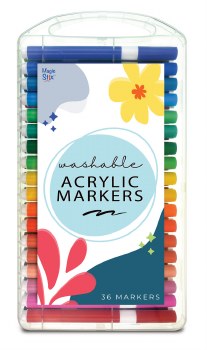 Acrylic Marker 36 Color Set