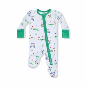Zipper Footie Dog Golf 0-3m