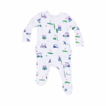 Zipper Footie Vintage Golf 0-3
