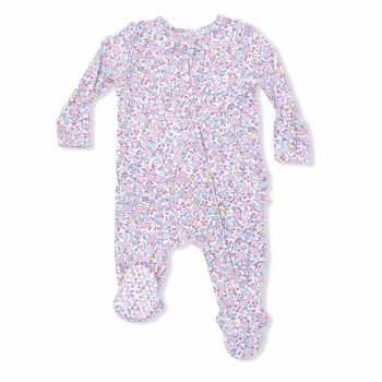 Zipper Footie Garden NB
