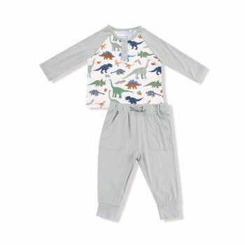 Raglan Set Washy Dinos 12-18m