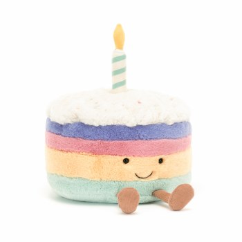 Amuseable Rainbow Birthday Cak