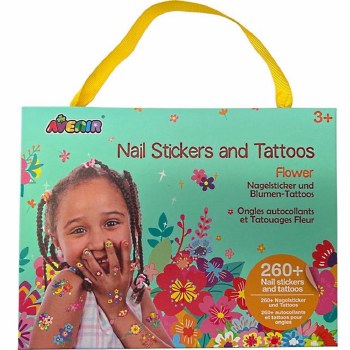 Nail Stickers + Tattoos Flowers