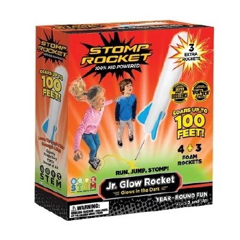 Jr Glow Stomp Rockets with 7 Rockets