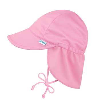 Breatheasy Flap Hat Pink 9-18m