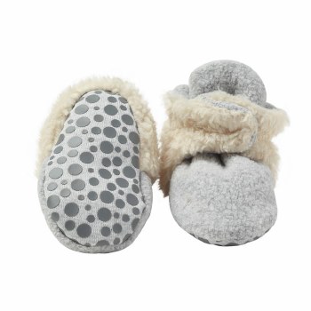 Cozie Furry Gripper Heather Grey 12m