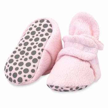 Cozie Gripper Booties Pink 12m