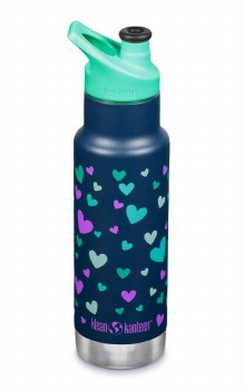 12oz Insulated Navy Hearts