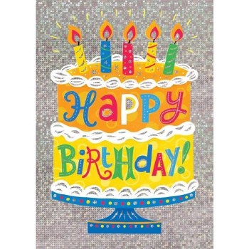 Birthday Cake Foil Card