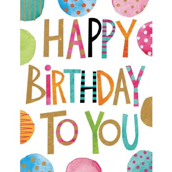 Happy Birthday Text Gift Enclo