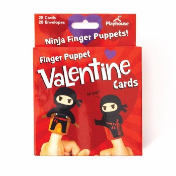 Valentines Ninja Finger Puppet