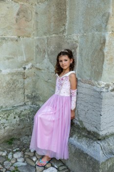 Velvety Sleeping Princess Dress 6-7y