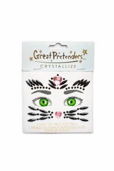 Black Cat Face Stickers