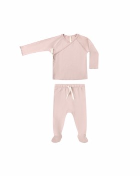 Kimono + Pant Set Rose 3-6m