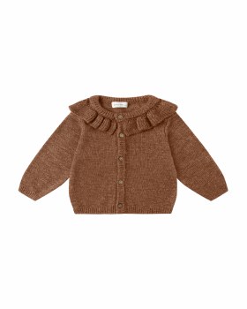 Ruffle Cardigan Cedar 12-18m