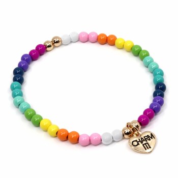 Gold Rainbow Stretch Bracelet