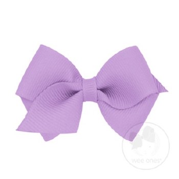Wee Grossgrain Bow Light Orchid