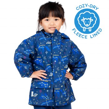 Cozy-Dry Rain Jacket Stars 8Y