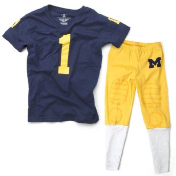 PJ Set Michigan Woverine 5