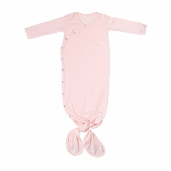 Newborn Knotted Gown Blush