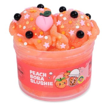 Peach Boba Slushie