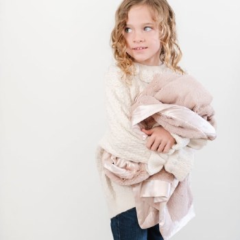 Satin Receiving Blanket Daisy