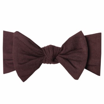 Knit Headband Bow Midnight