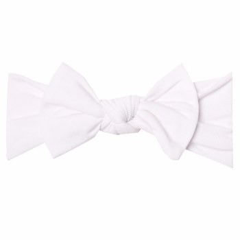Knit Headband Bow Dove