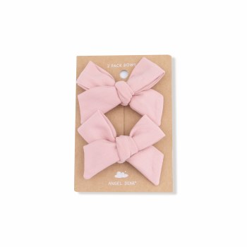Mellow Rose Bow Clips