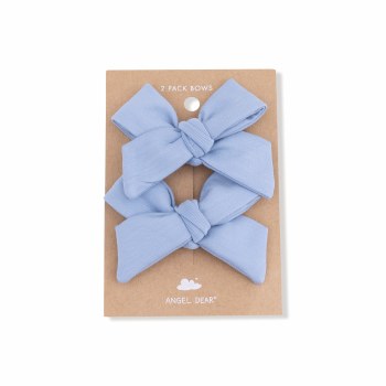 Chambray Bow Clips