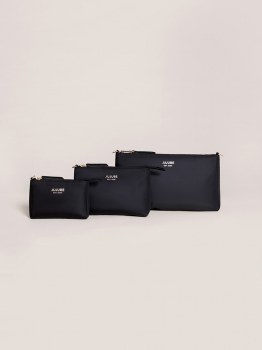 3-Piece Pouch Set Black