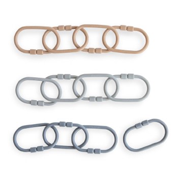 Chain Link Rings Natural/Stone/Tradewinds