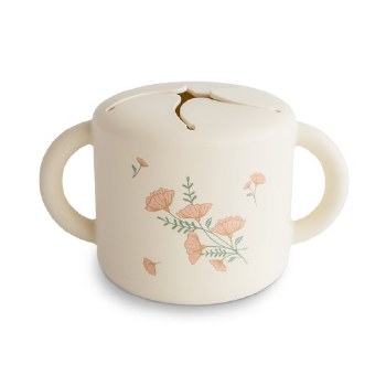 Snack Cup Pink Flowers