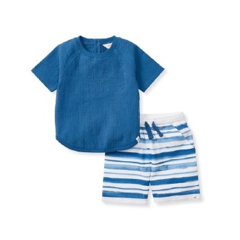 Watercolor Short Set 6-9m