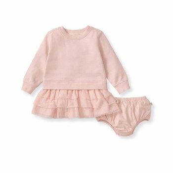 Sweatshirt Dress Pink 12-18m