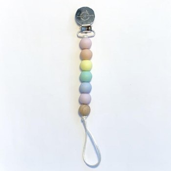 Paci Clip Rainbow Pastel
