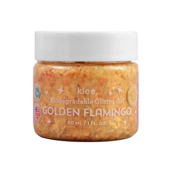 Bio Glitter Gel Golden Flaming