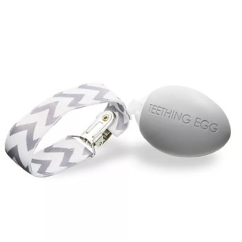 The Teething Egg Soft Gray